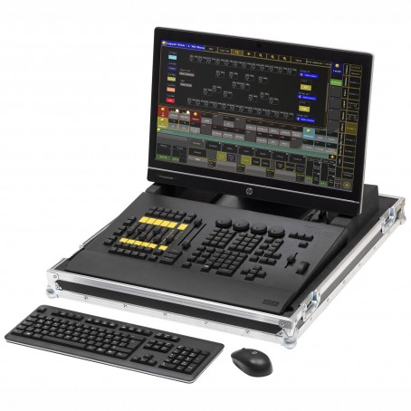 MA Lighting Lichtsteuerpult GrandMA2 on PC command Wing mit ELO Touchscreen im Case
