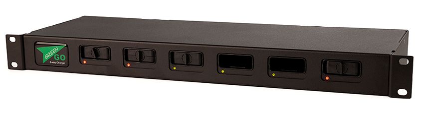 Green-GO BC6 6-fach Akku-Ladegerät 19"