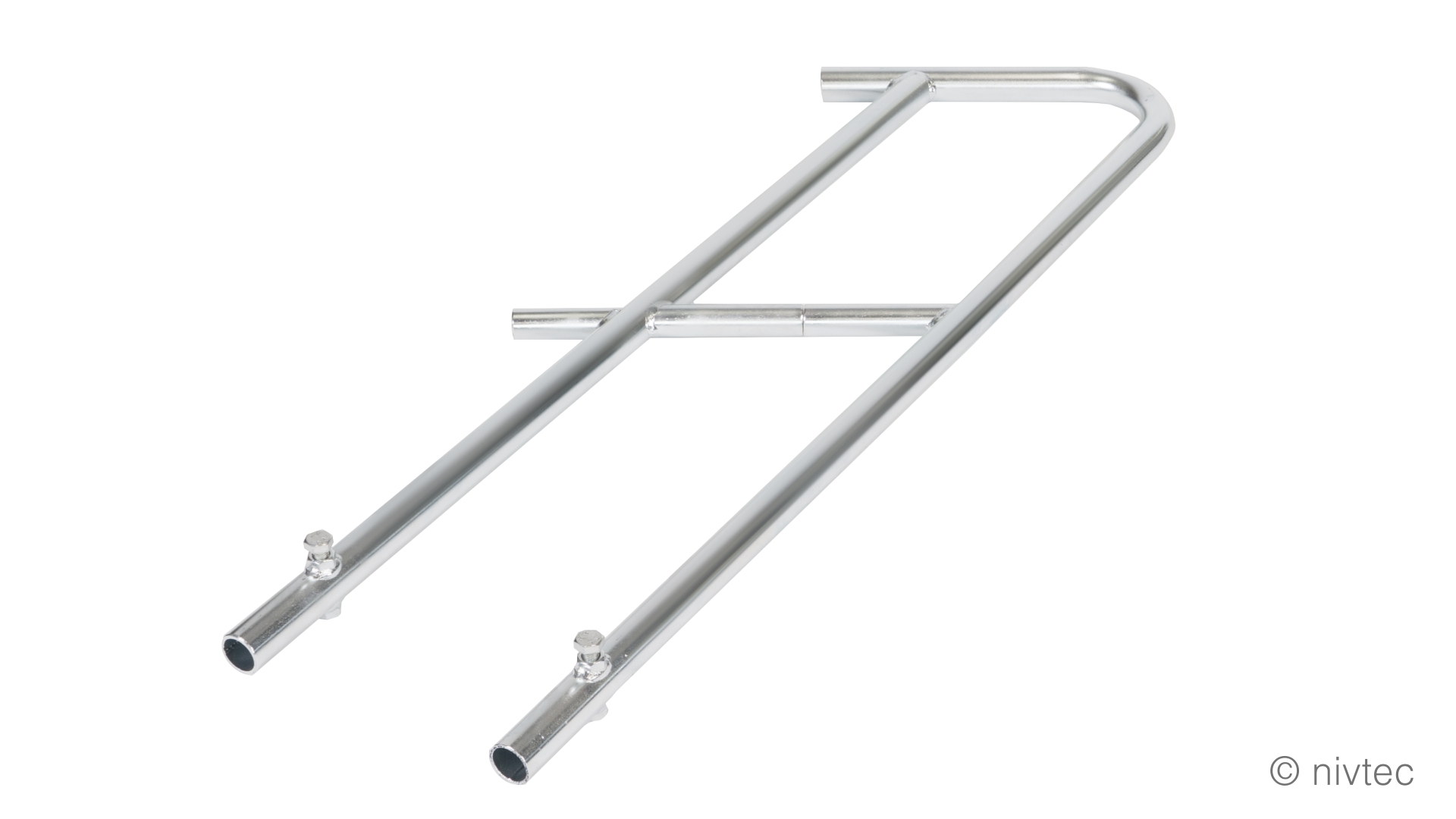 Sicherheitsgeländer H: 100cm Treppe Endstück auf Stufe A