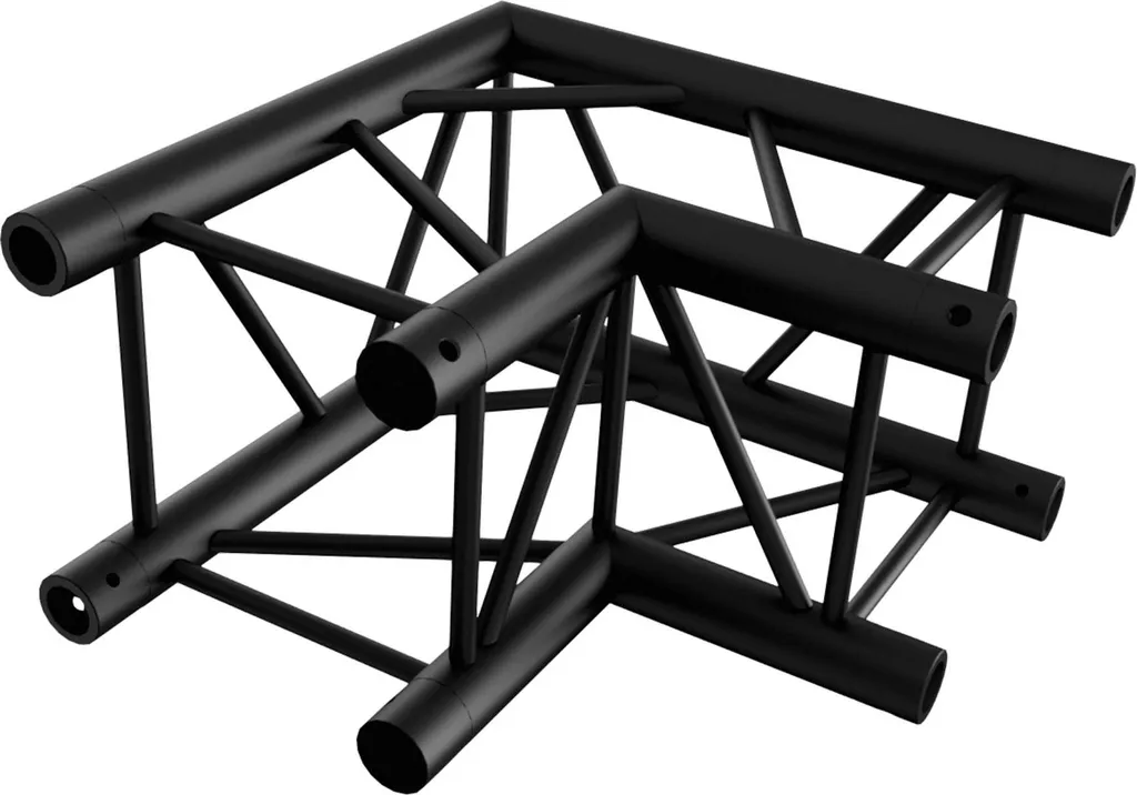 Milos M290V QTV 4-Punkt Traverse 90° Ecke schwarz