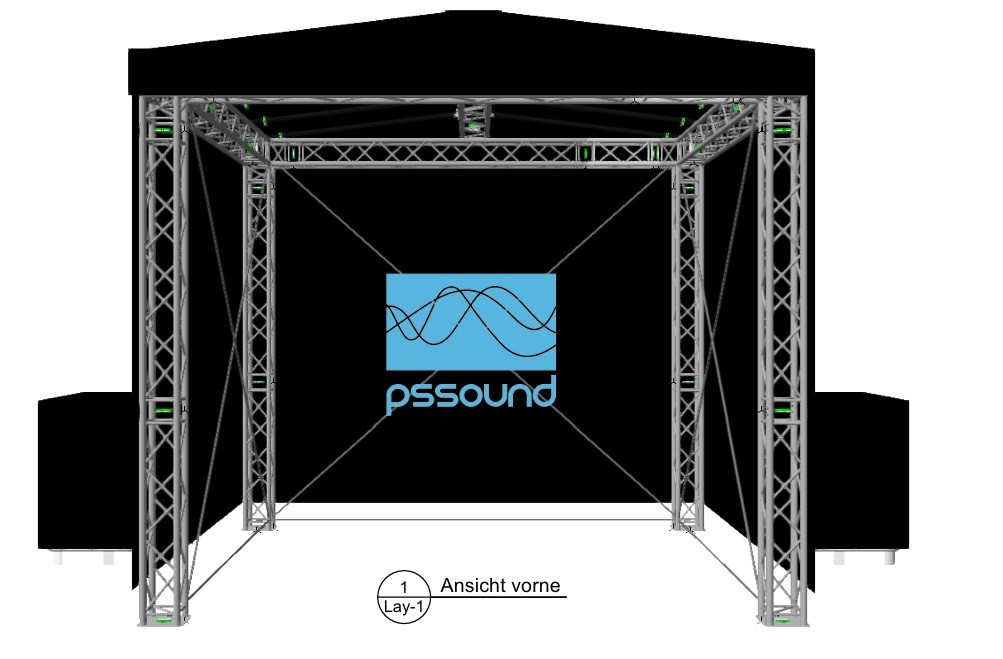 Open Air Bühnendach 4,7x4m 