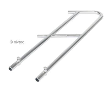 Nivtec Treppengeländer, H: 100cm, Endstück Anstelltreppe, B: 240 mm