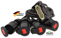 Motorsplitt "Peitsche" - schwarz