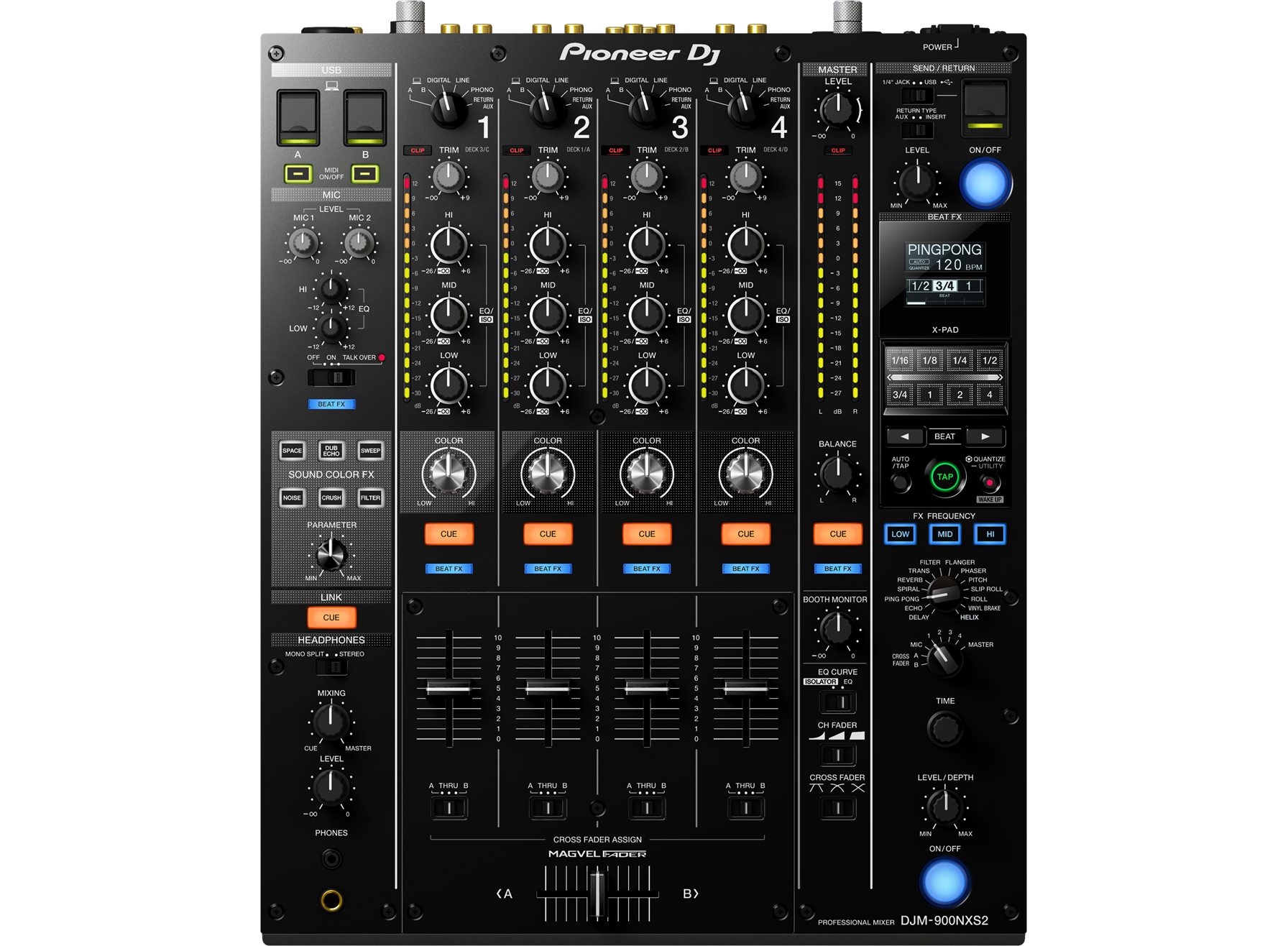 Pioneer DJ - DJM900-NXS2 4Ch Mixer
