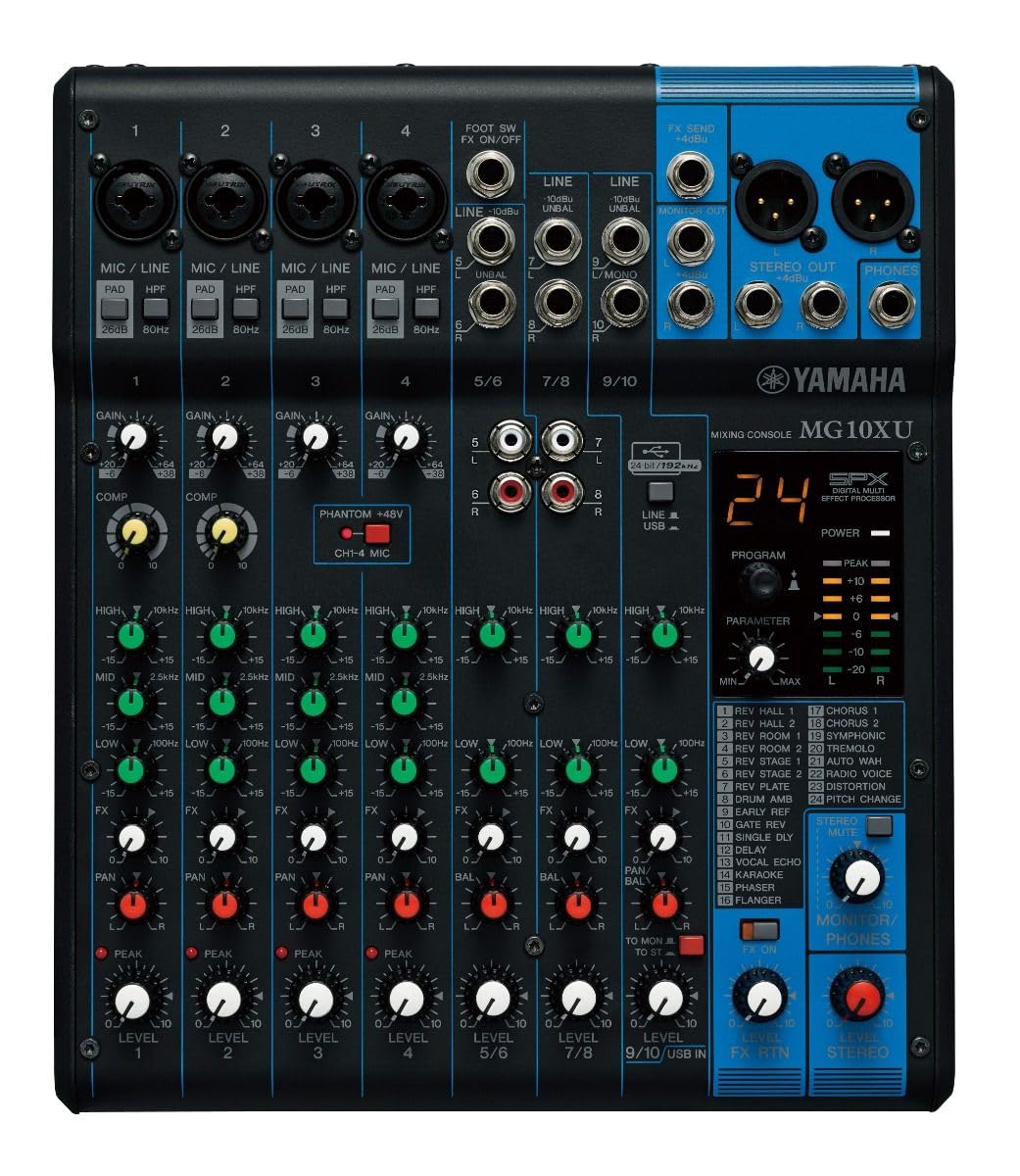Yamaha MG10XU Analogue Mixer