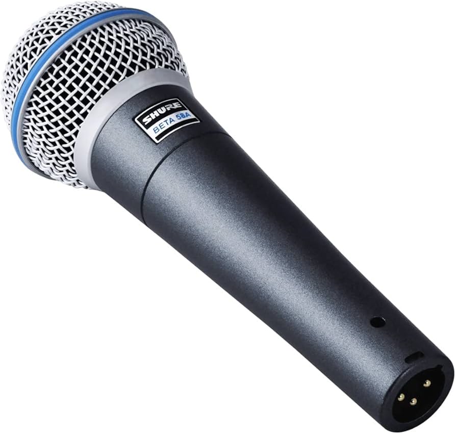 Shure - Beta 58A Supercardioid Corded Dynamic Vocal Microphone