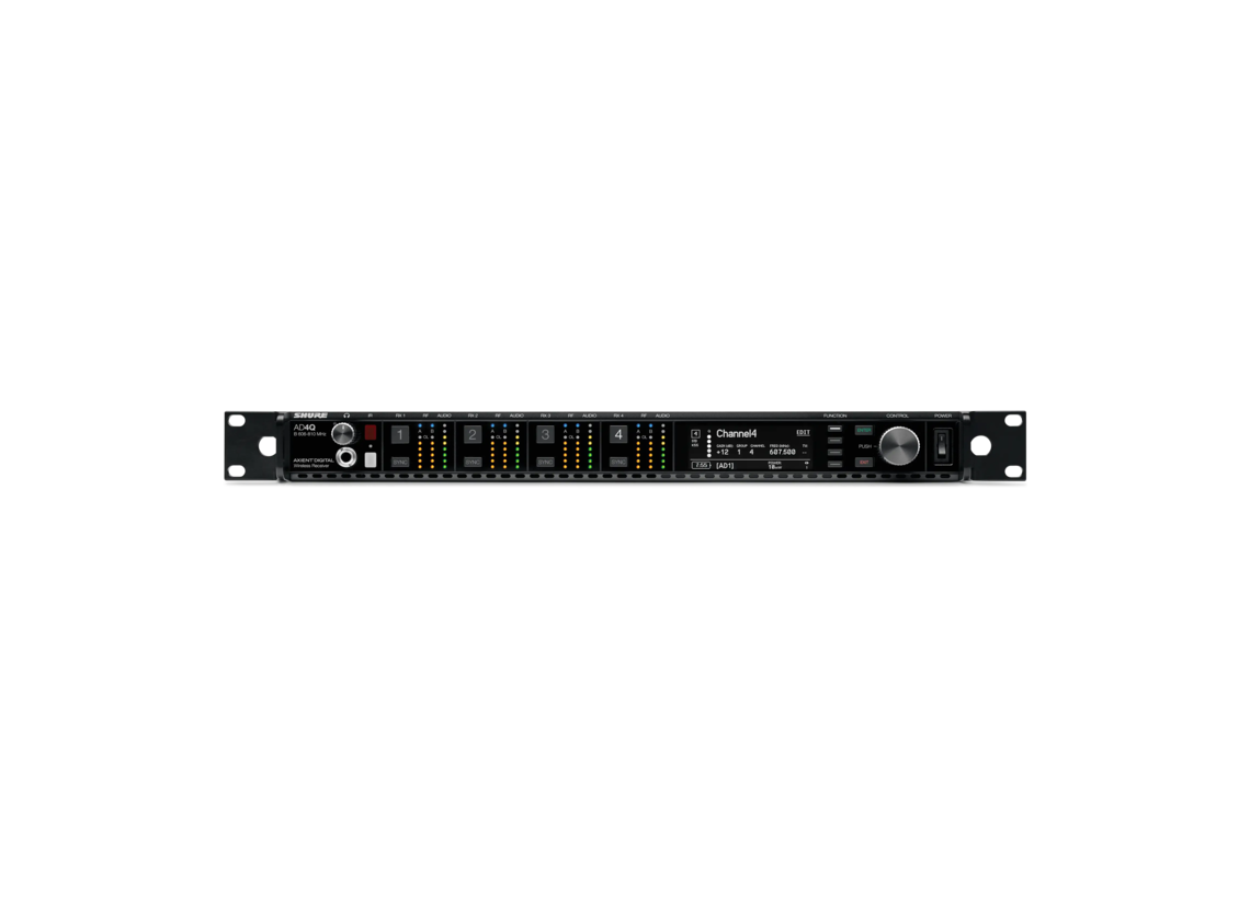 Shure - AD4Q Four-Channel Digital Wireless Receiver