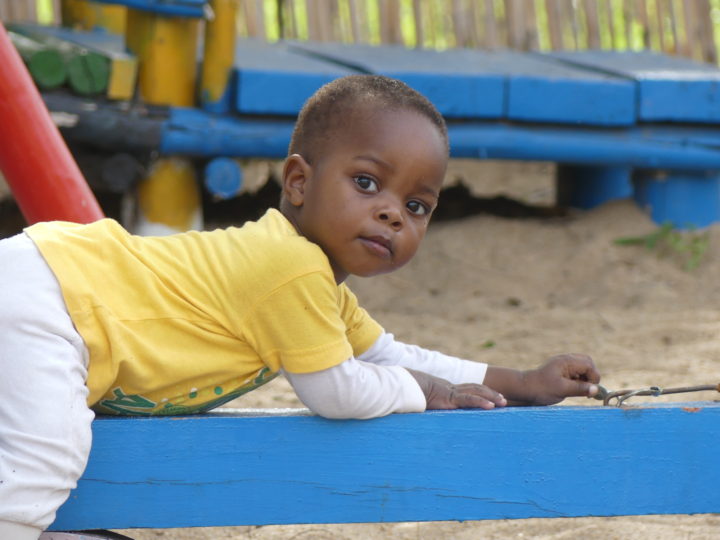 child in playground