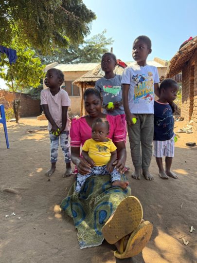 A family in their village