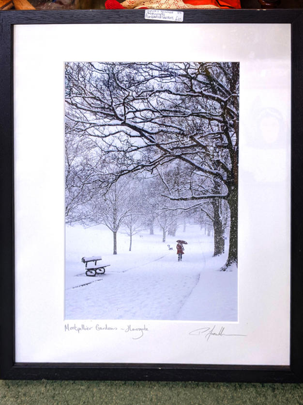U07 Signed Harrogate Montpellier Gardens Print G Franklin 45 01