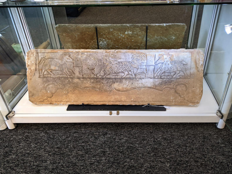 U101 Tang Dynasty Sandstone Bas Relief Carving 7Th 8Th Cantury 1700 01A