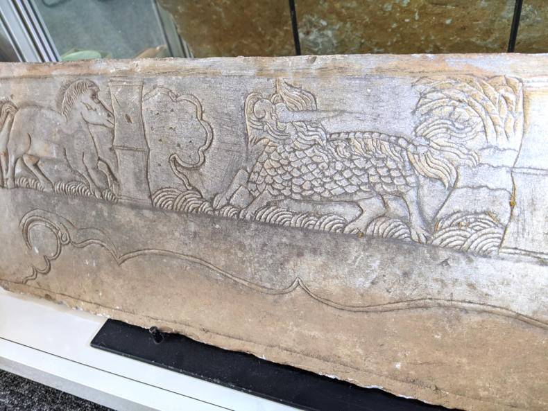 U101 Tang Dynasty Sandstone Bas Relief Carving 7Th 8Th Cantury 1700 02