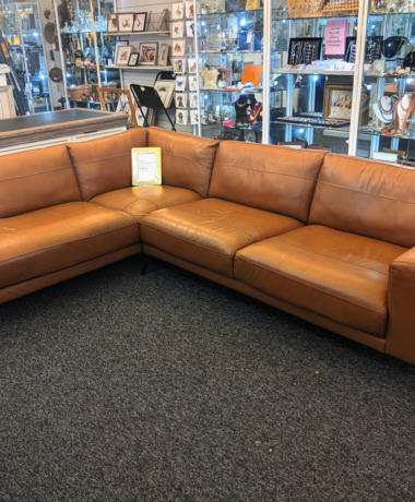 U11 Ex Display Italian Leather Corner Unit From The Lucczo Range Rrp 3995 1395 01