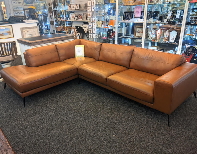 U11 Ex Display Italian Leather Corner Unit From The Lucczo Range Rrp 3995 1395 01