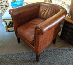 U11 Leather Tub Chair 2 Available £375 Or £650 Pair 01