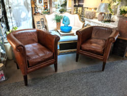 U11 Leather Tub Chair 2 Available £375 Or £650 Pair 02