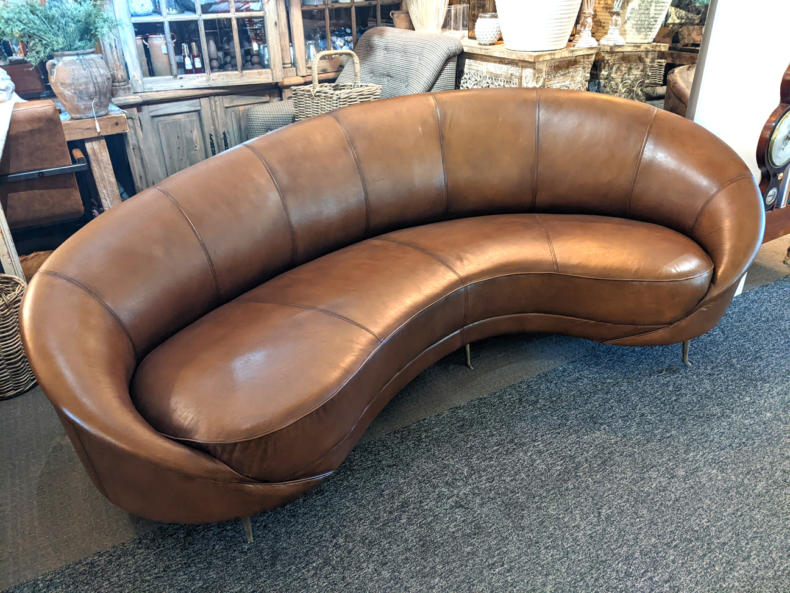 U11 The Jane Hand Crafted Italian Buffalo Leather Sofa With Antique Brass Feet Tanned And Coloured In Italy 1795 02