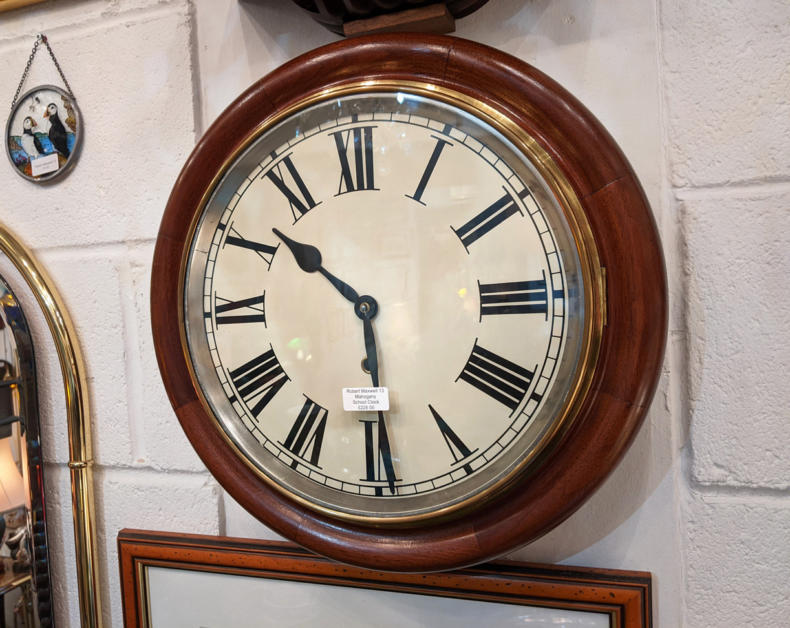 U13 Mahogany School Clock 225 01