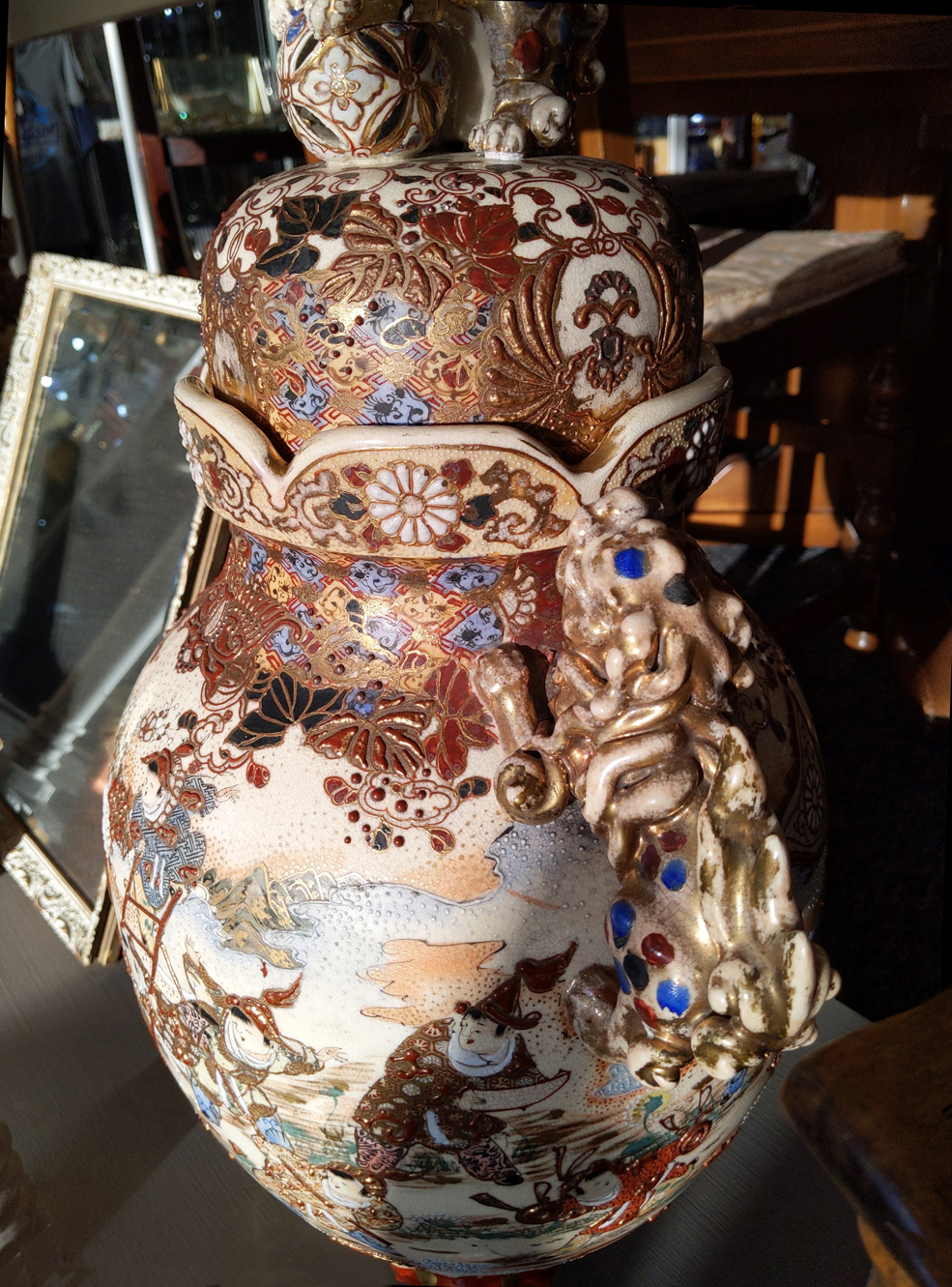U14 19c Japanese Lidded Vases 795 Pair _01