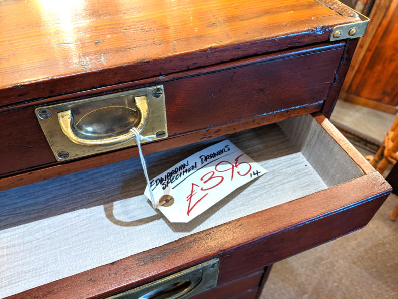 U14 Edwardian Specimen Drawers 395 02