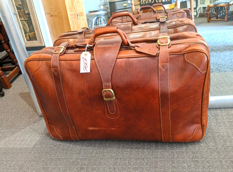 U14 The Bridge Large Leather Suitcase With Storage Bag 395 01