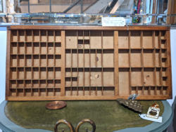 U16 Antique Printers Tray C1920 1940 90 01