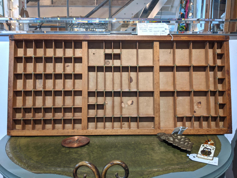 U16 Antique Printers Tray C1920 1940 90 01