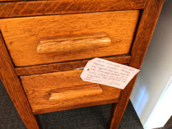 U18 1940S Extendable Oak Desk With Drop Leaf And Pull Out Shelf 275 03