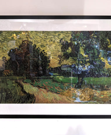U34 Vincent Van Gogh Print Landscape At Twighlight 1890 Custom Framed At The Arison Gallery 68 01