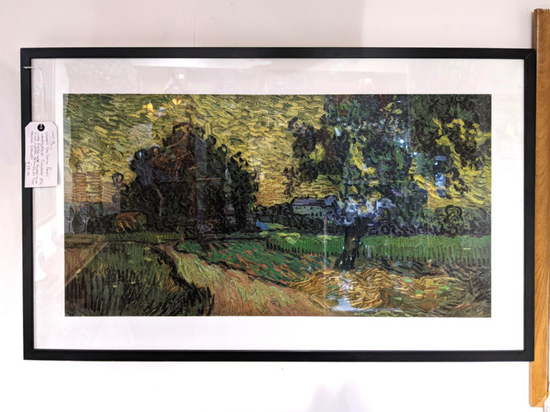 U34 Vincent Van Gogh Print Landscape At Twighlight 1890 Custom Framed At The Arison Gallery 68 01