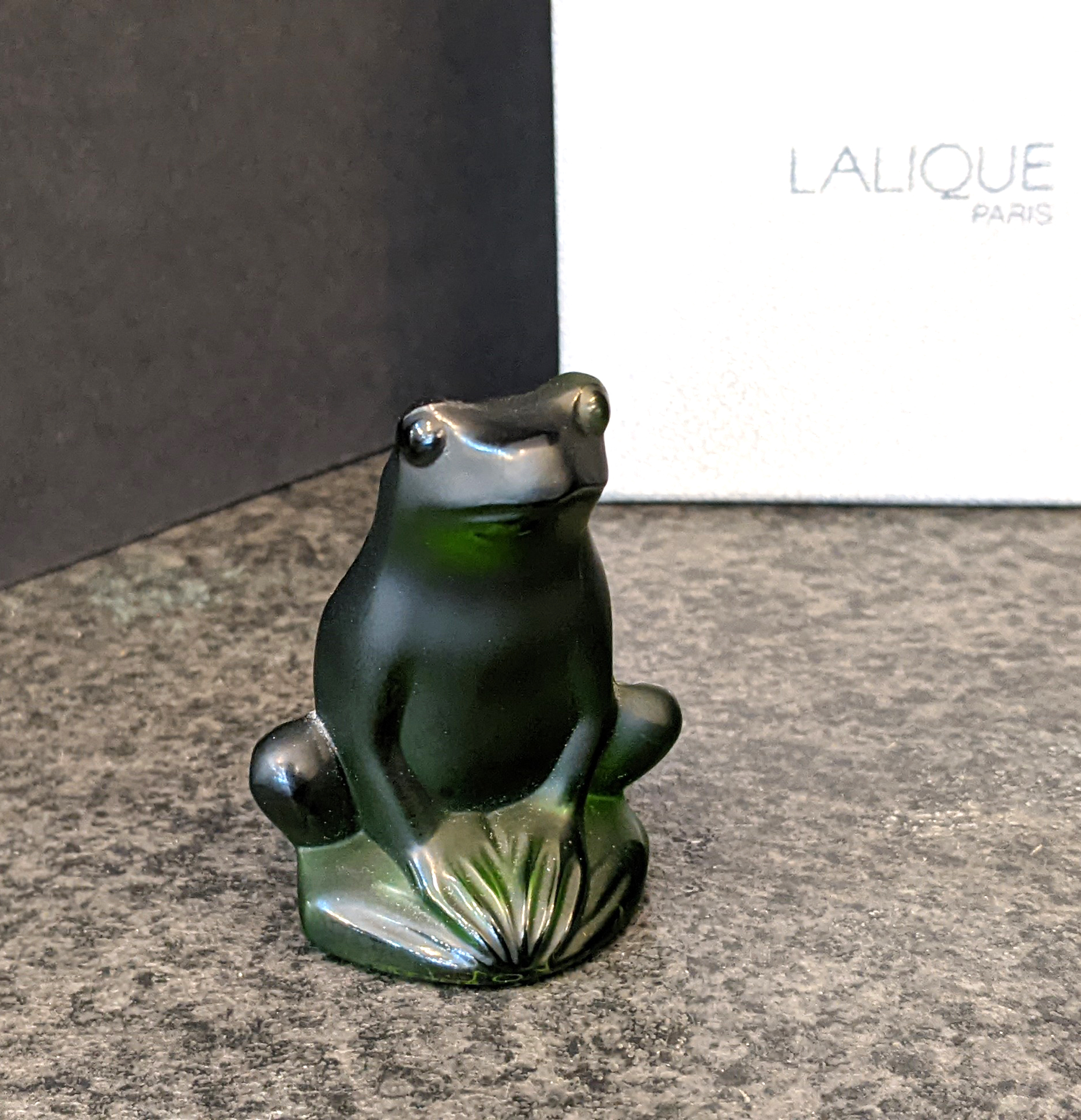 U50 Lalique Paris Crystal Rainette Frog 160 _01