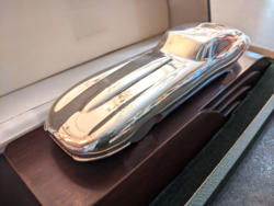 U50 Silver Art Deco E Type Style Desk Ornament 02