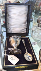 U52 Silver Egg Cup Spoon Birmingham 1949 95 01