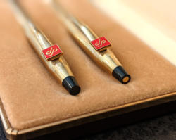 U57 Cross Pen Pencil Set 10Kt Gold Plated 58 02