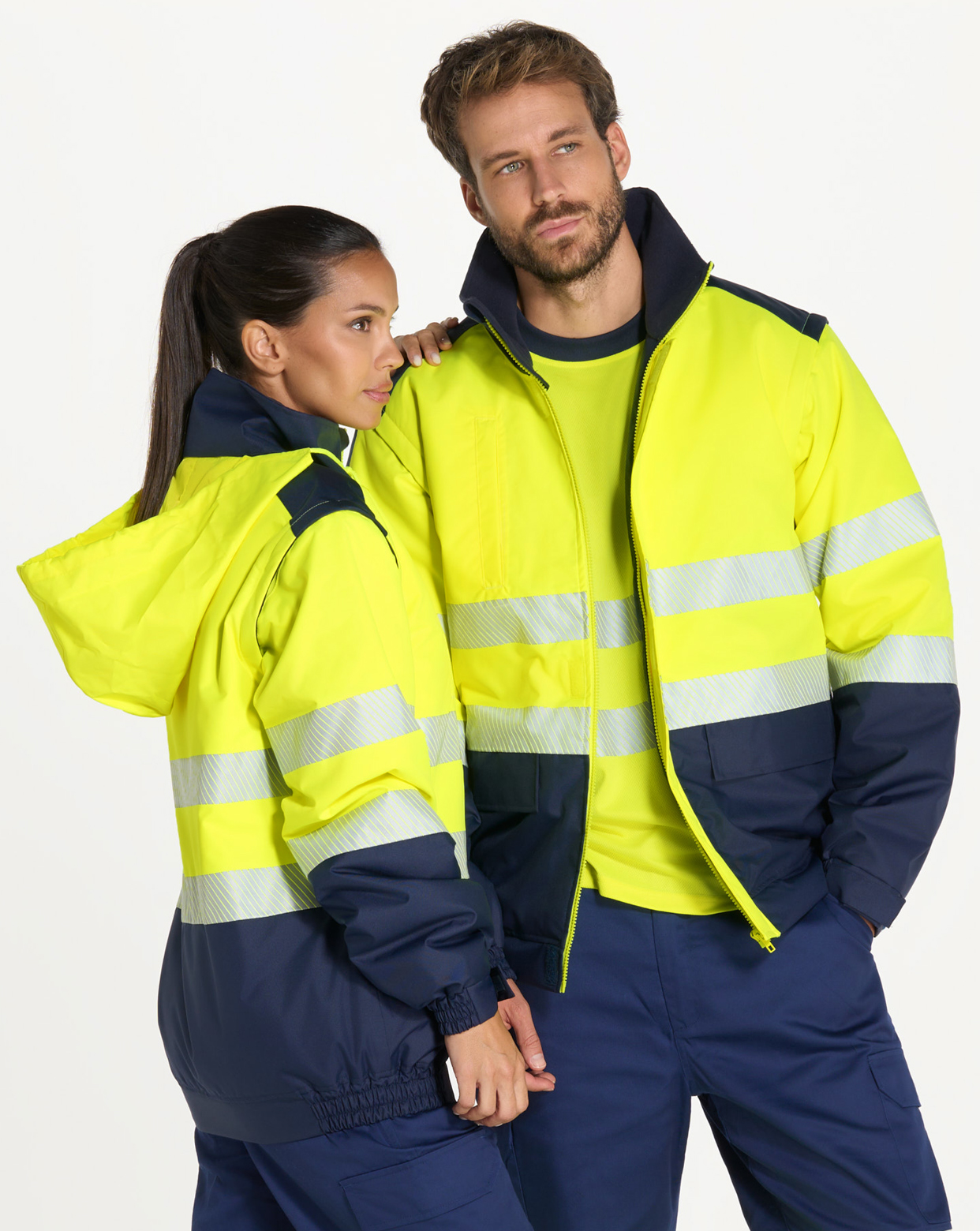 Cazadora acolchada mangas desmontables  - HV08U01