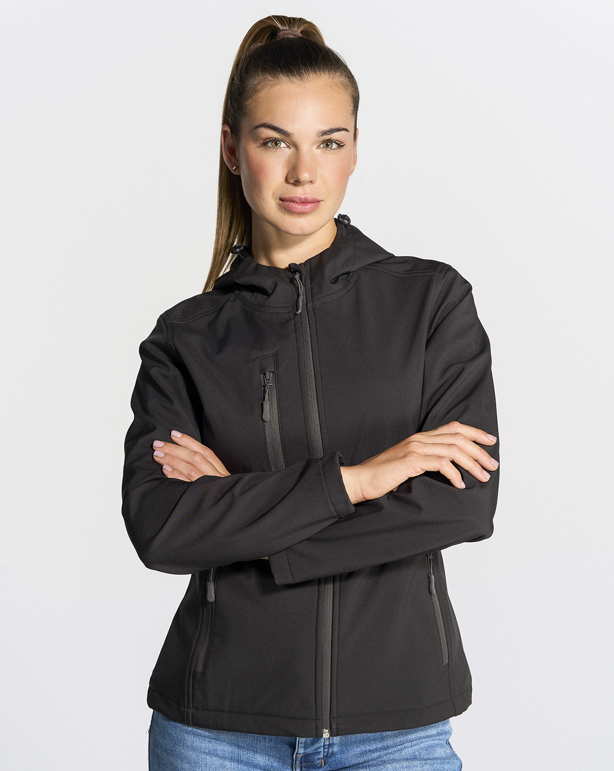  JHK SOFTSHELL JACKET HOODED LADY