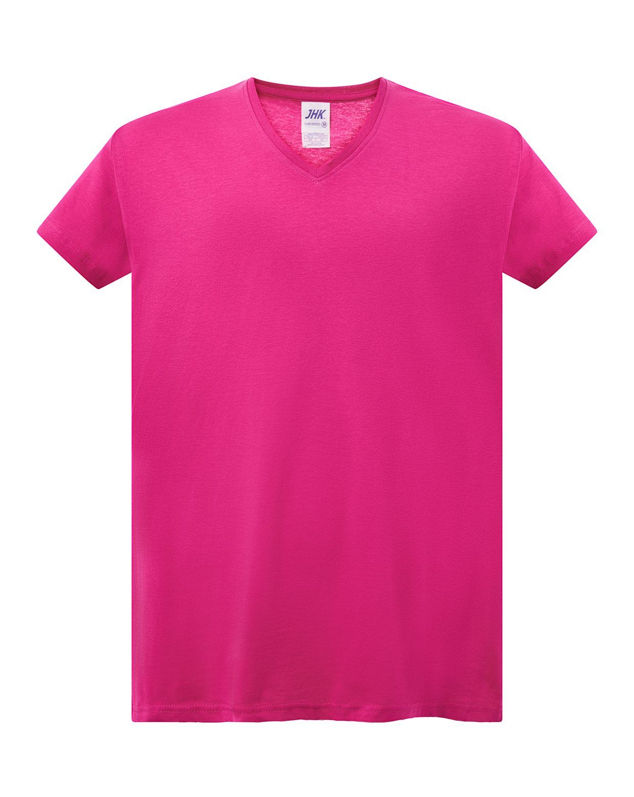 Curves V-Neck Fucsia