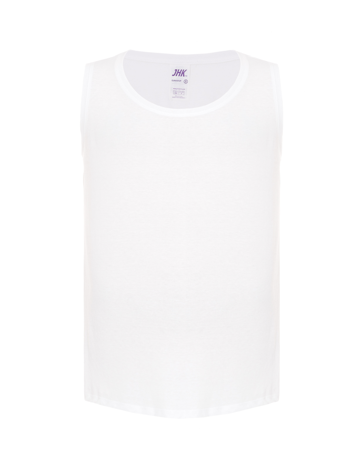 Curves Tank Top White