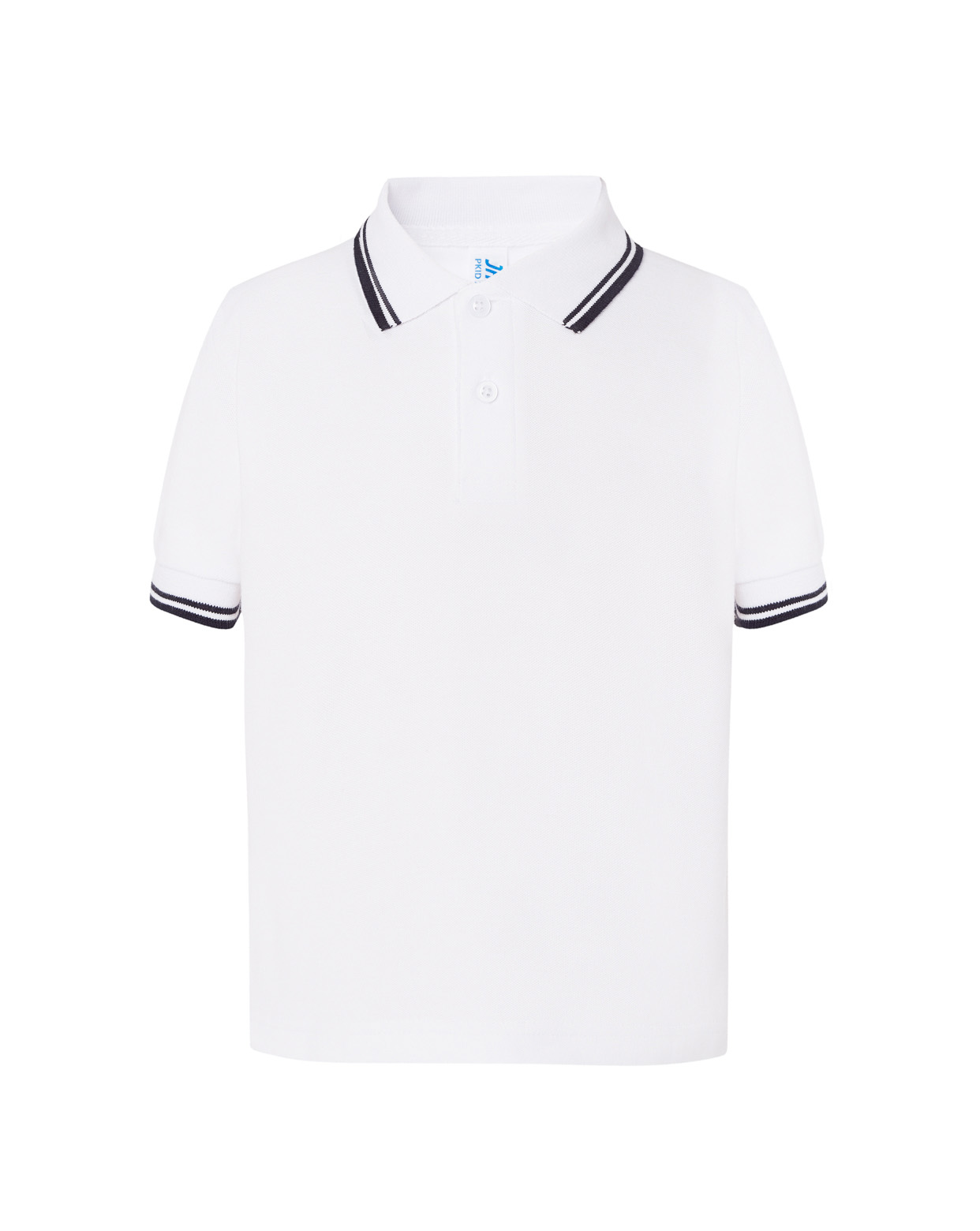 Kid Unisex Polo White / Navy