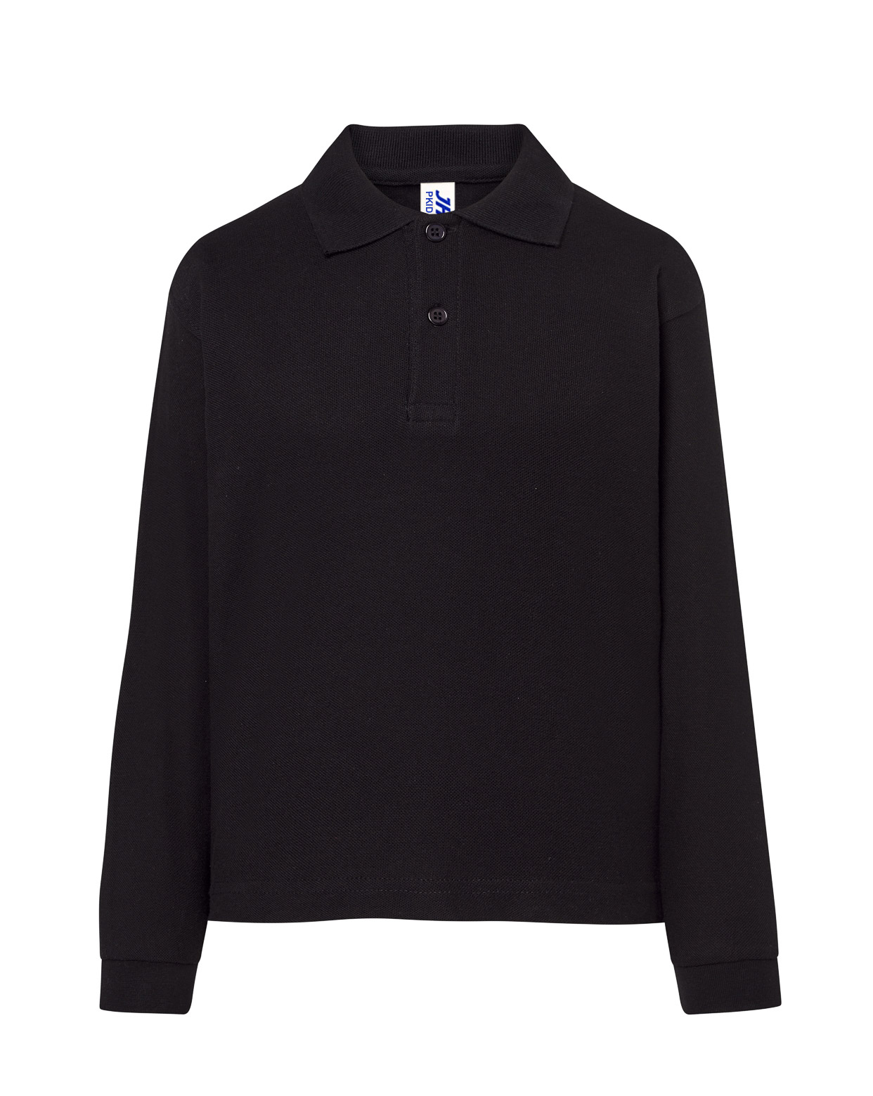 Kid LS Unisex Polo  Black