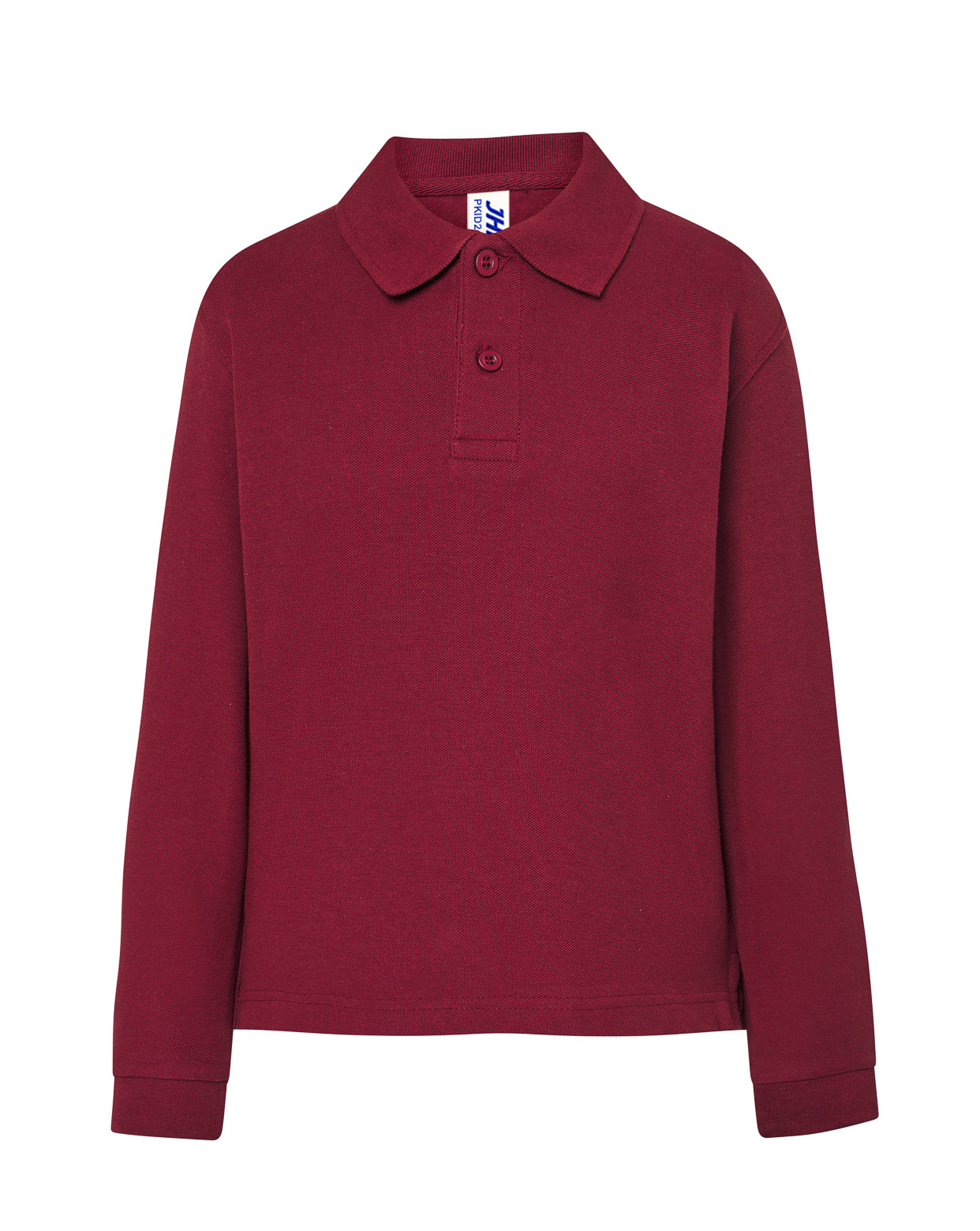 Kid LS Unisex Polo  Burgundy