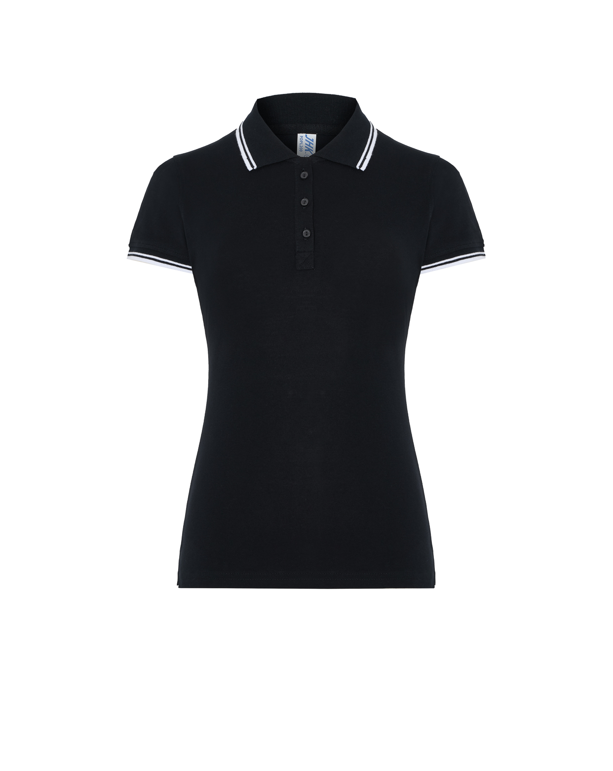 Lady Regular Polo  Black / White