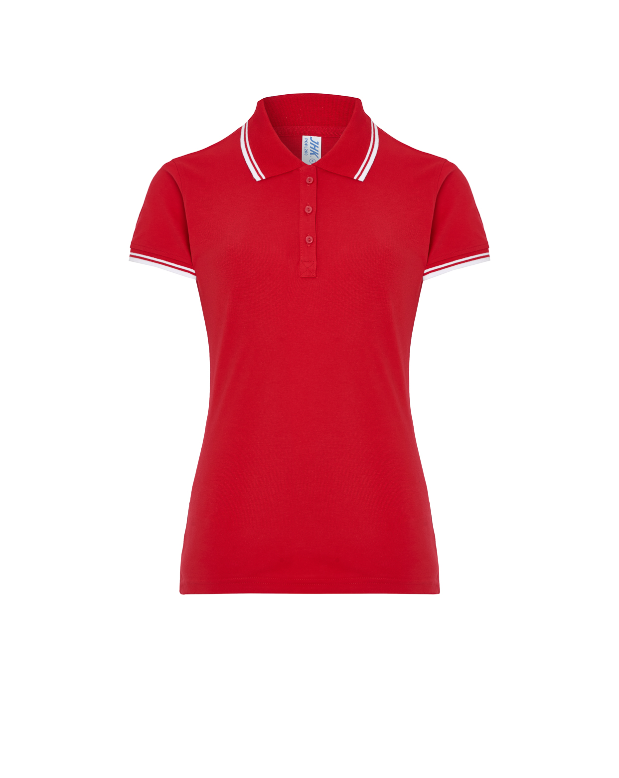 Lady Regular Polo  RED / WHITE