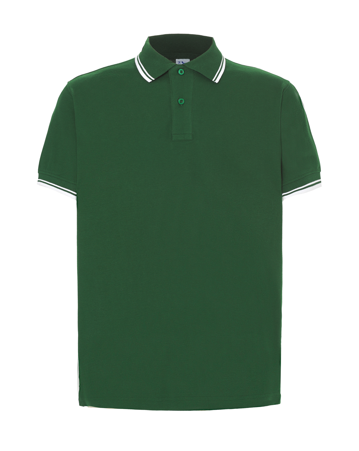 Man Regular Polo  Bottle Green / White