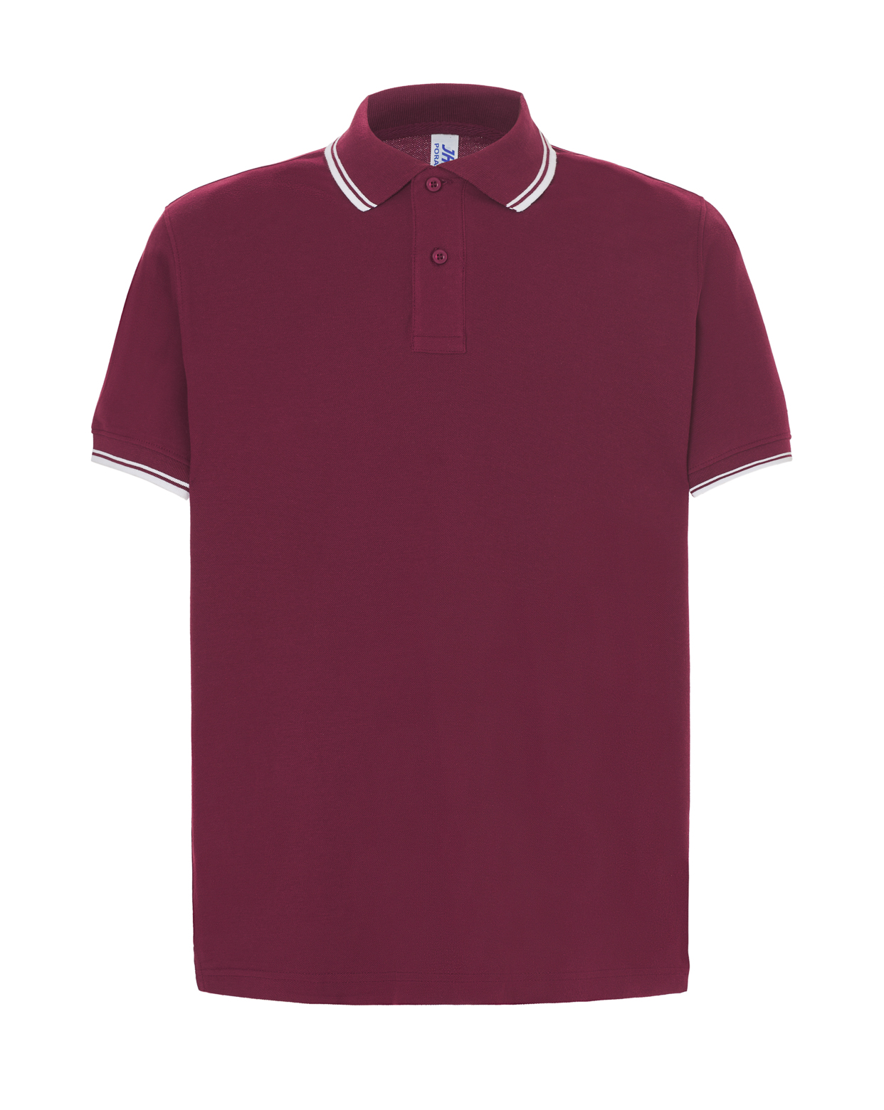 Man Regular Polo  Burgundy / White