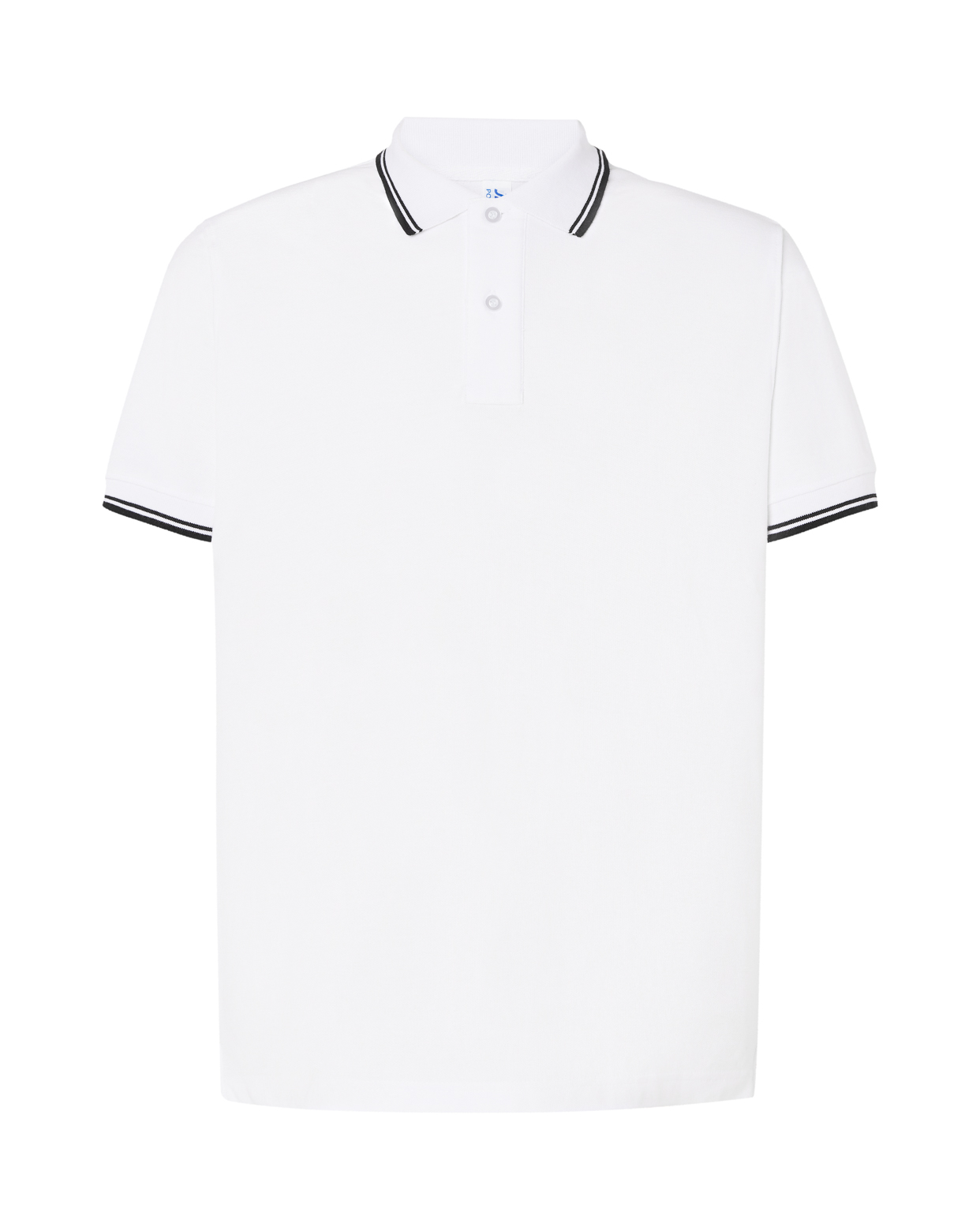 Man Regular Polo  White / Black