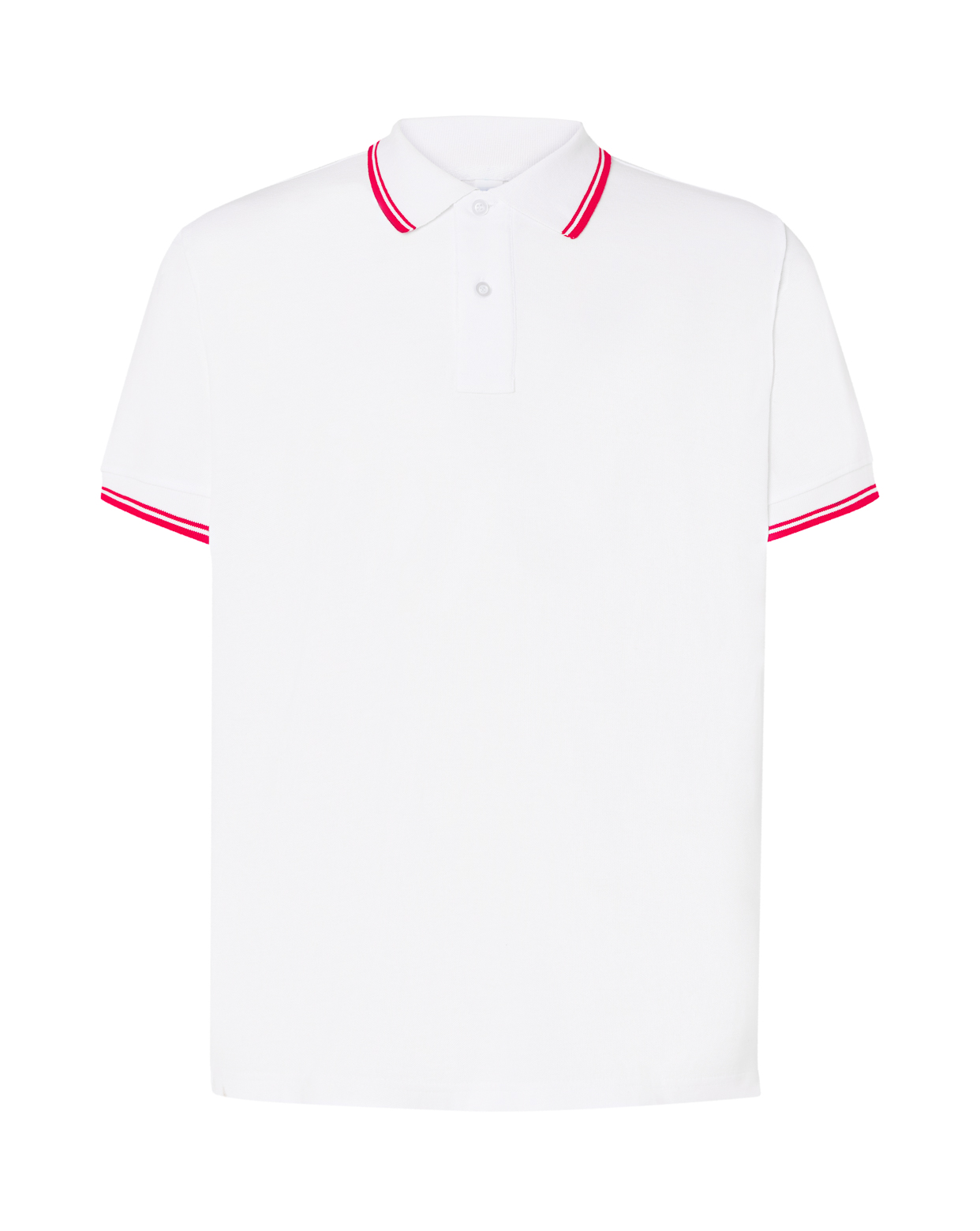 Man Regular Polo  White / Red