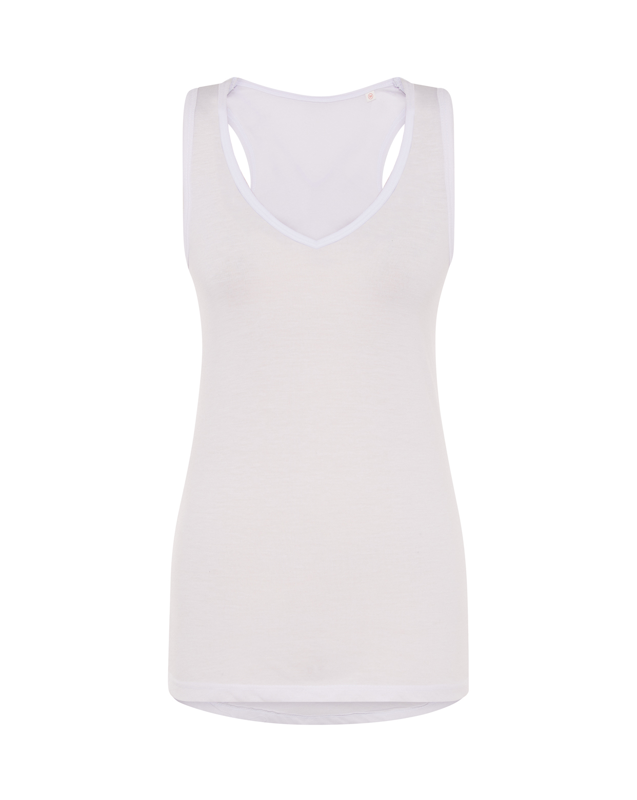 V-neck Subli Top White Sublimatable