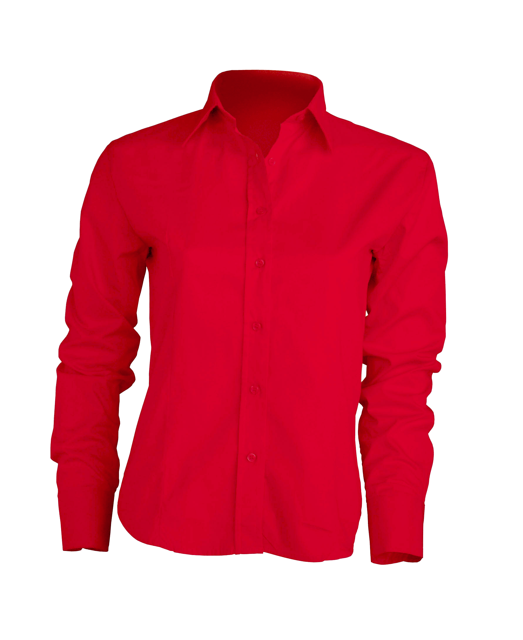 Shirt Lady Poplin Red