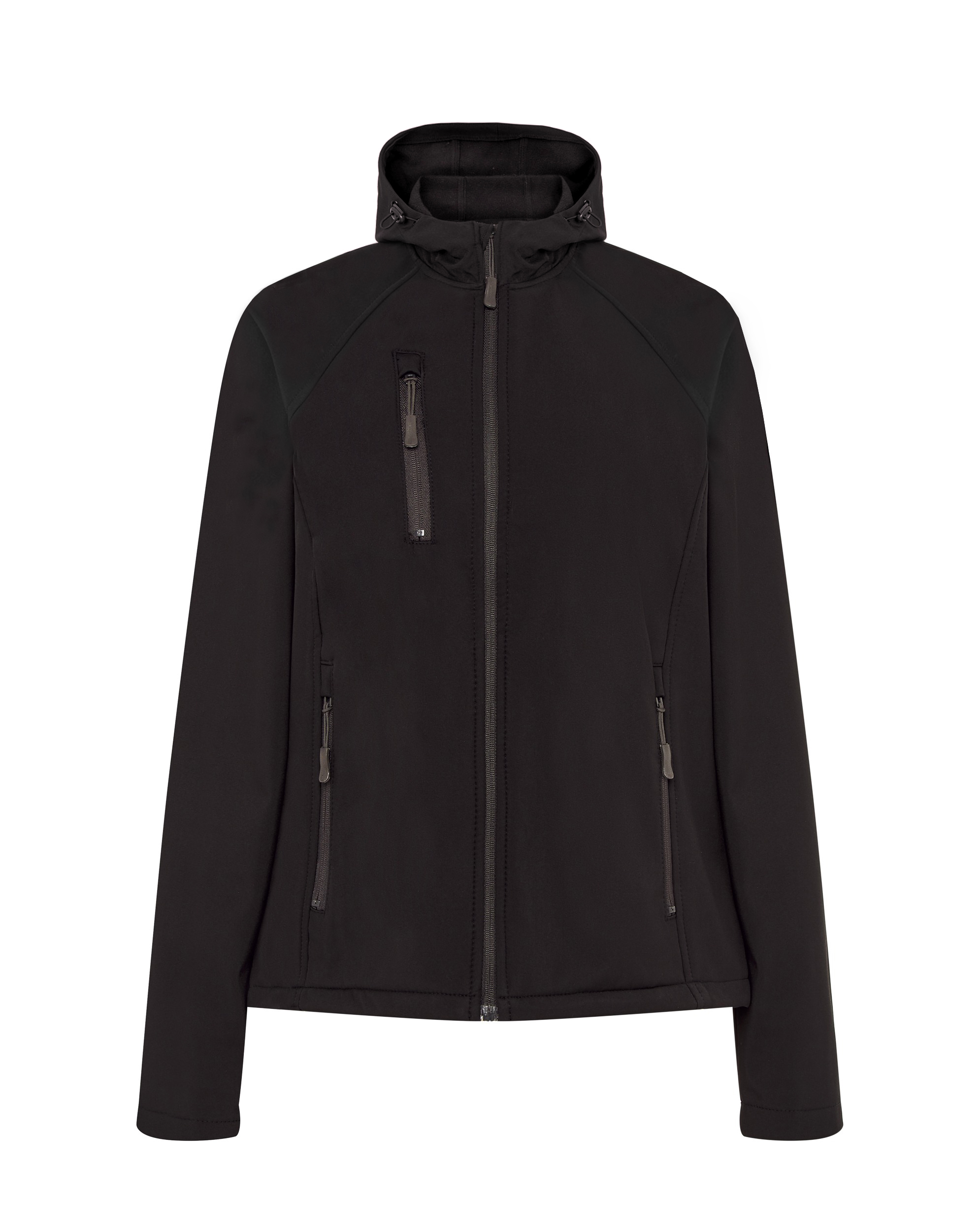 SOFTSHELL JACKET HOODED LADY Black